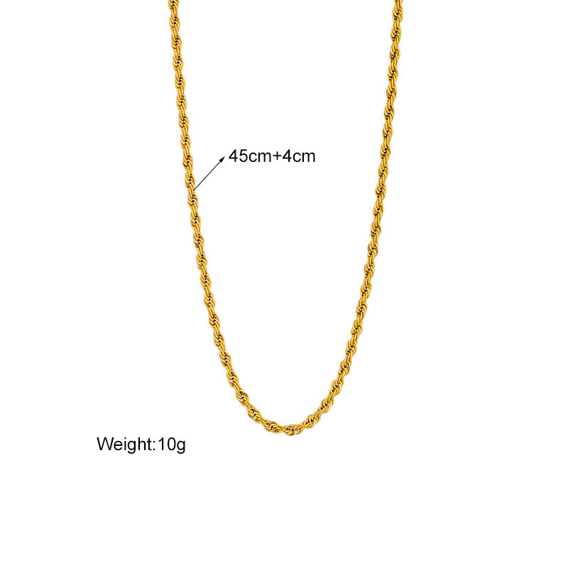 Chaine torsadée Acier Inoxydable