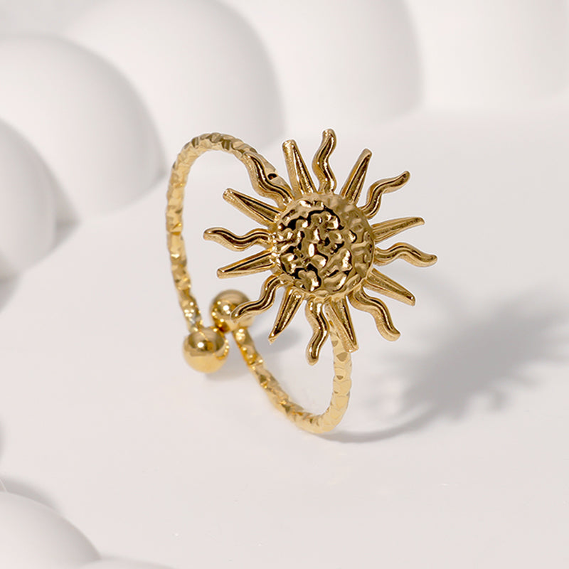 Bague soleil Acier Inoxydable